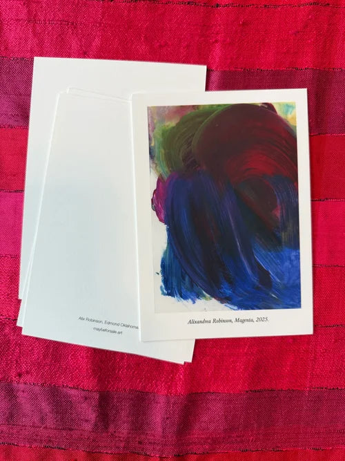Magenta Art Postcard