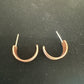 Copper and Silver Hoop Earrings