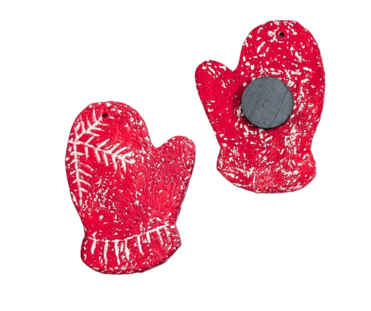 Ceramic Mitten Magnets