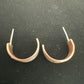 Copper and Silver Hoop Earrings