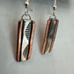 Copper and Silver Earrings