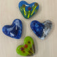 Glass Heart Magnets