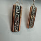 Copper and Silver Earrings