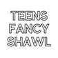 Teen Youth Womens Fancy Shawl