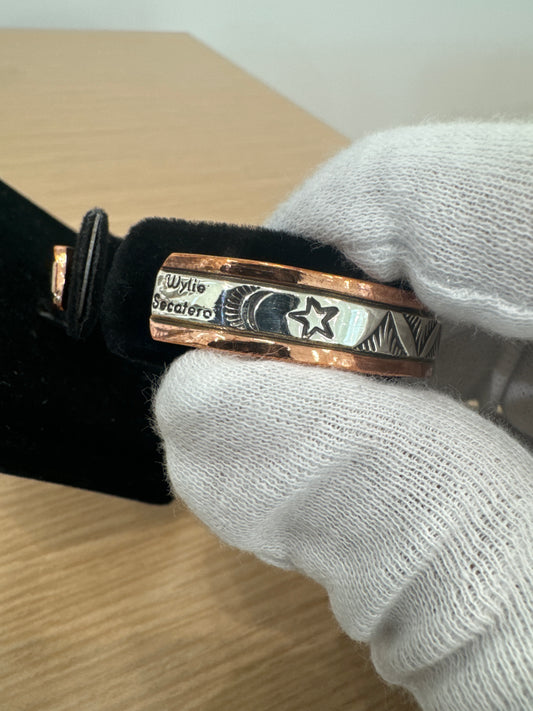3/8" Copper and Silver Bracelet
