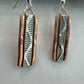 Copper and Silver Earrings