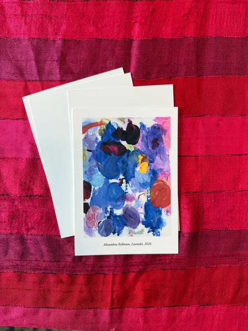 Lavender Art Postcard