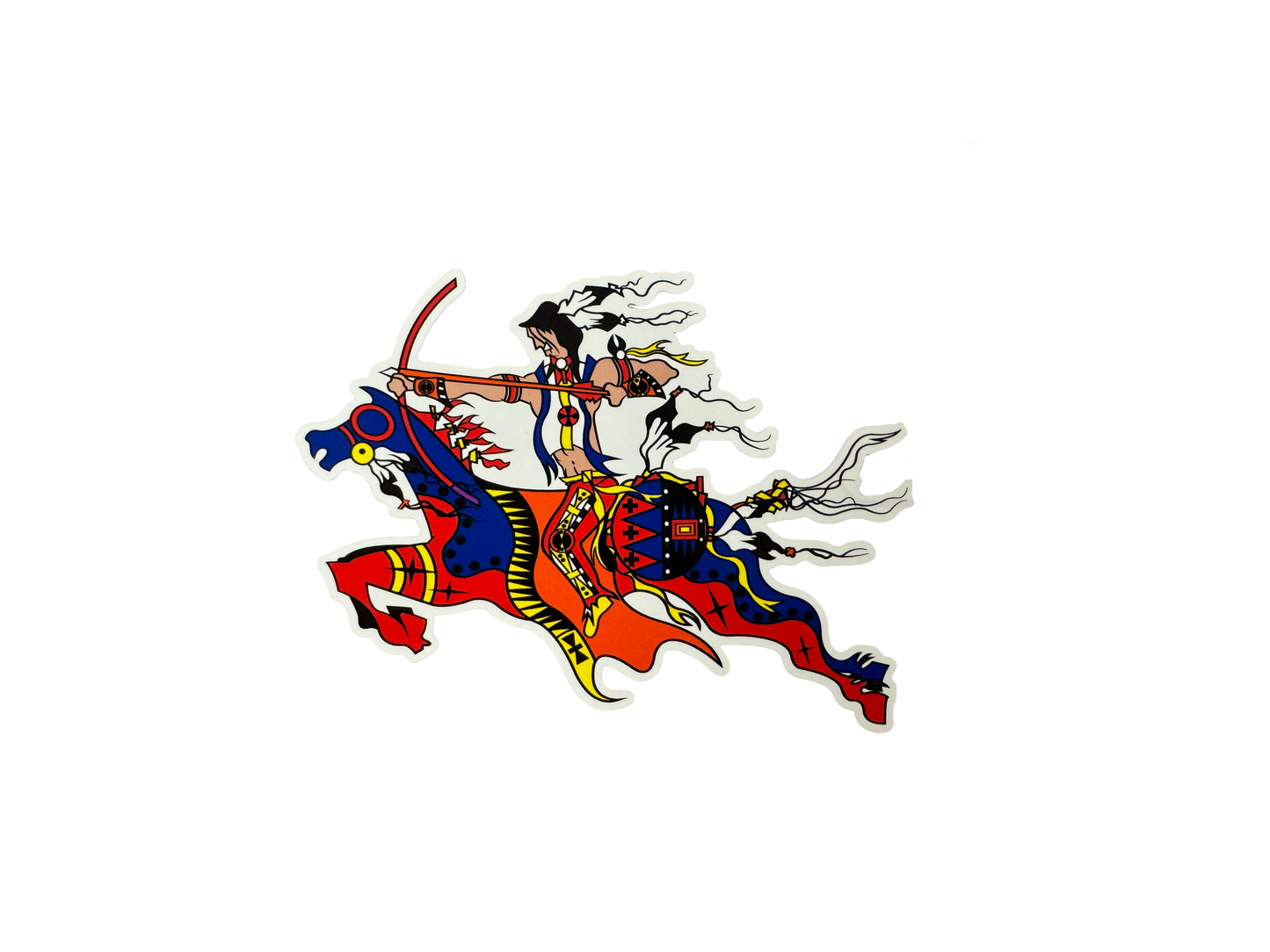 Red Bow Warrior Vinyl Decal/Sticker