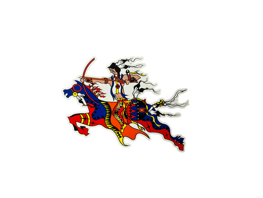 Red Bow Warrior Vinyl Decal/Sticker
