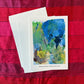 Cobalt & Green Art Postcard
