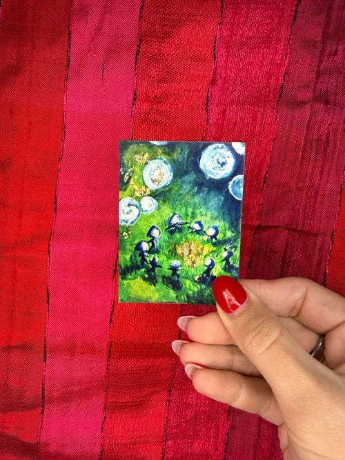 Mushroom Dancer Art Magnet