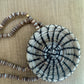 Close-up of the woven horsehair bracelet and beaded sides