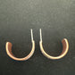 Copper and Silver Hoop Earrings