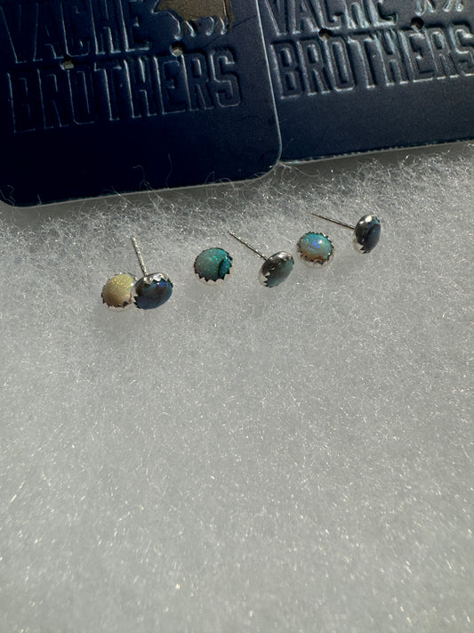 Sterling Opal Stone Earrings