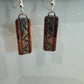 Copper and Silver Earrings