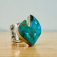 Sterling Silver Ring with Boulder Turquoise Stone