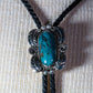 Sterling Silver and Kingman Turquoise Bolo with Handmade Tips