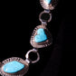 Sterling Silver and Natural Sleeping Beauty Turquoise Necklace and Earring Set