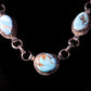 Sterling Silver and Natural Golden Hills Turquoise Necklace with Matching Earrings
