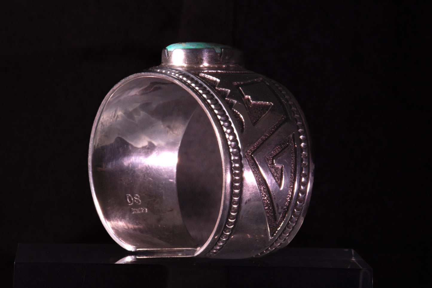 Vintage Navajo Turquoise Sterling Cuff