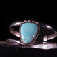 Sterling Silver and Natural Campitos Turquoise Sweater Bracelet and Pendant Set