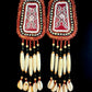 Bone, Shell, & Textile-Inspired Beaded Earrings