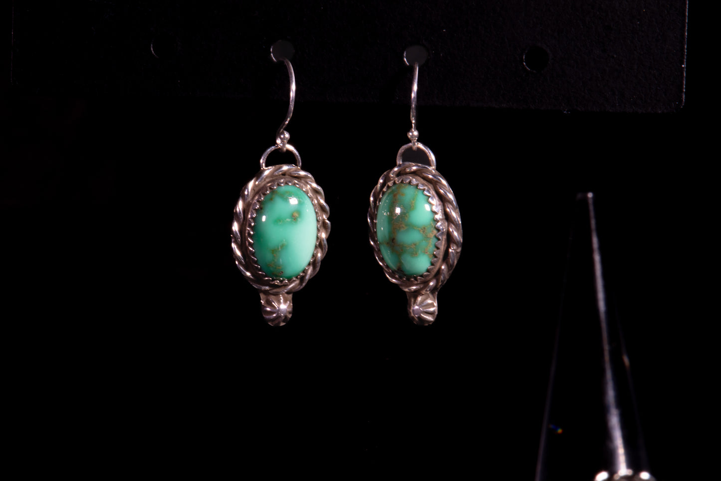 Sterling Silver and Natural New Lander Variscite Three-Piece Set