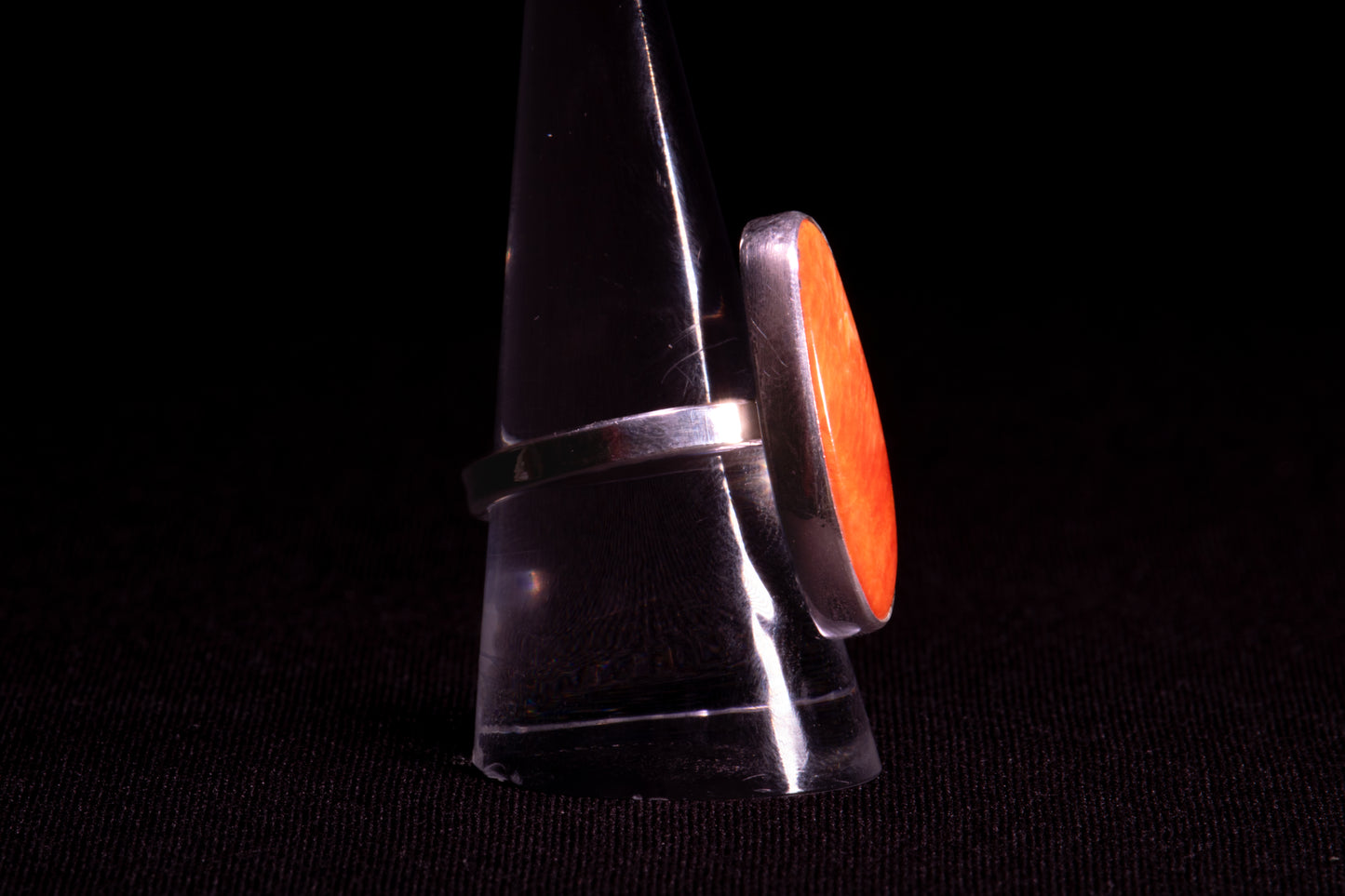 Kingman Turquoise and Spiny Oyster Shell Pendant and Ring Set