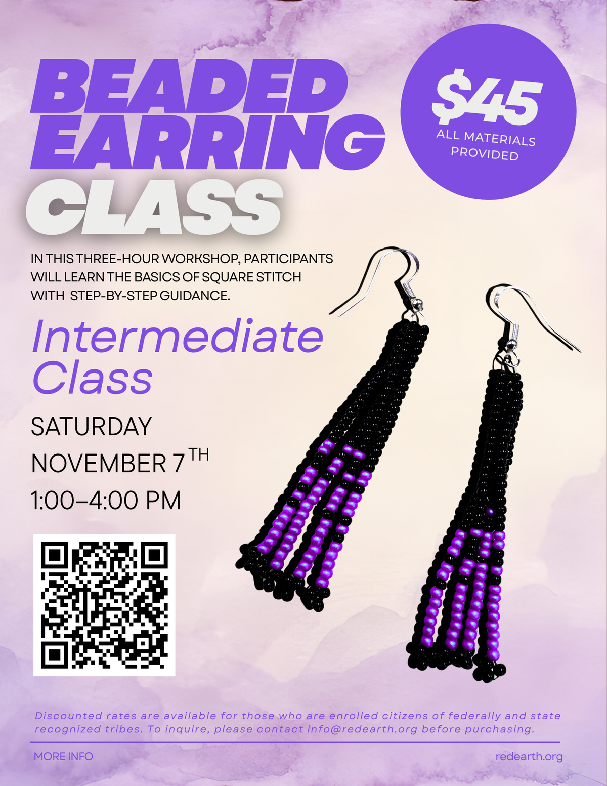Intermediate Beaded Earring Class