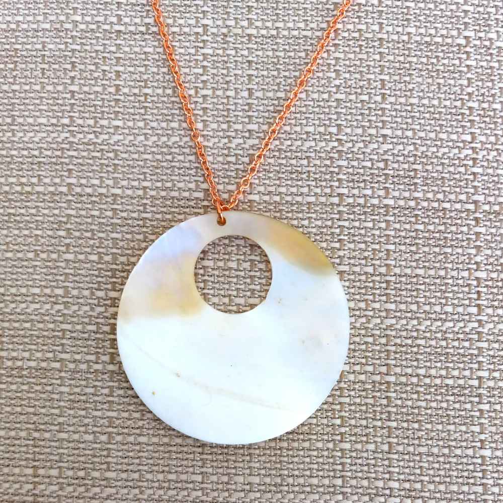 Anciet Waters Mother of Pearl Pendant Necklace