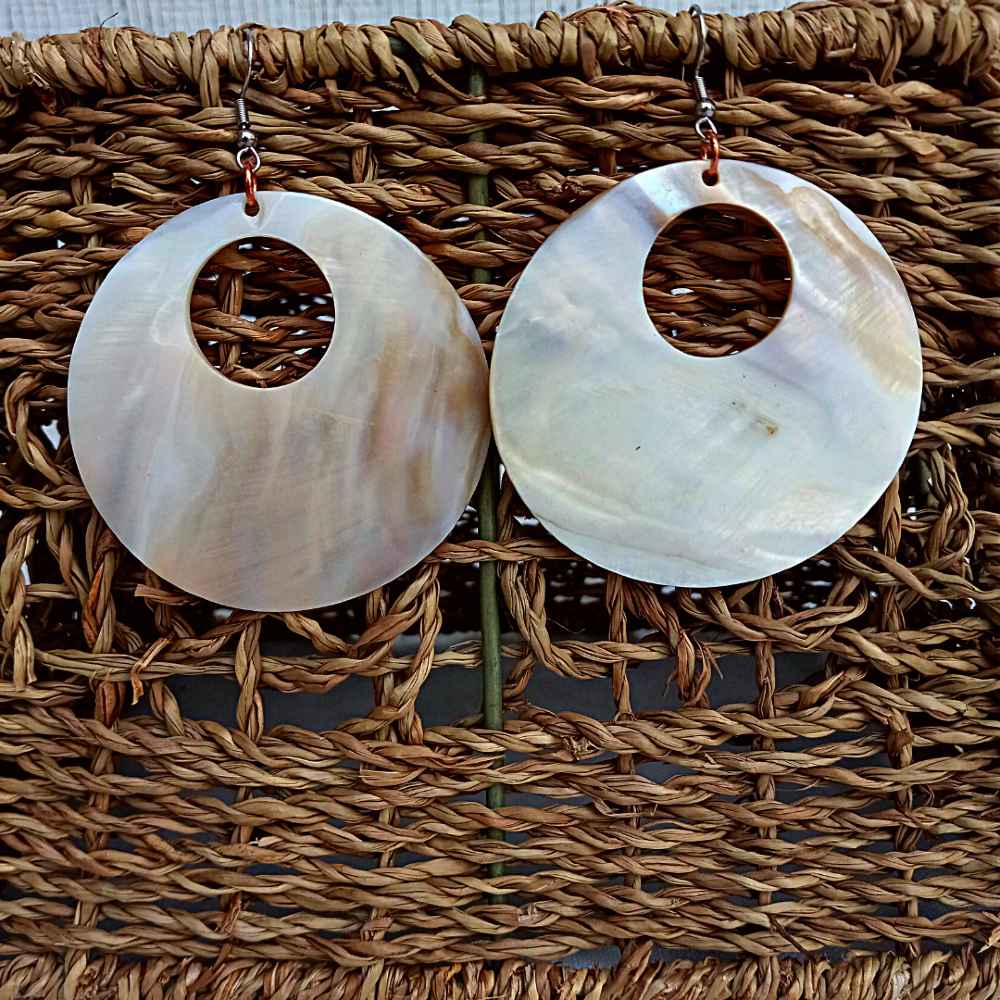 Ancient Waters Mother of Pearl Earrings