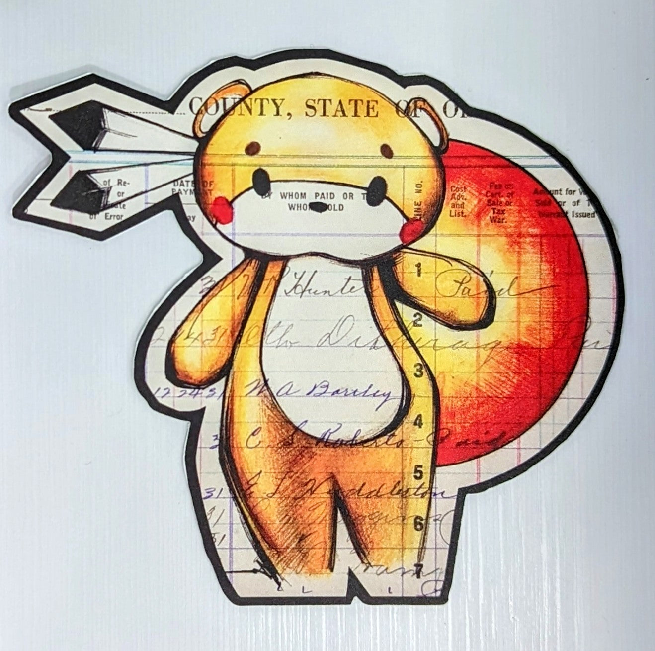 Bear Sun Sticker