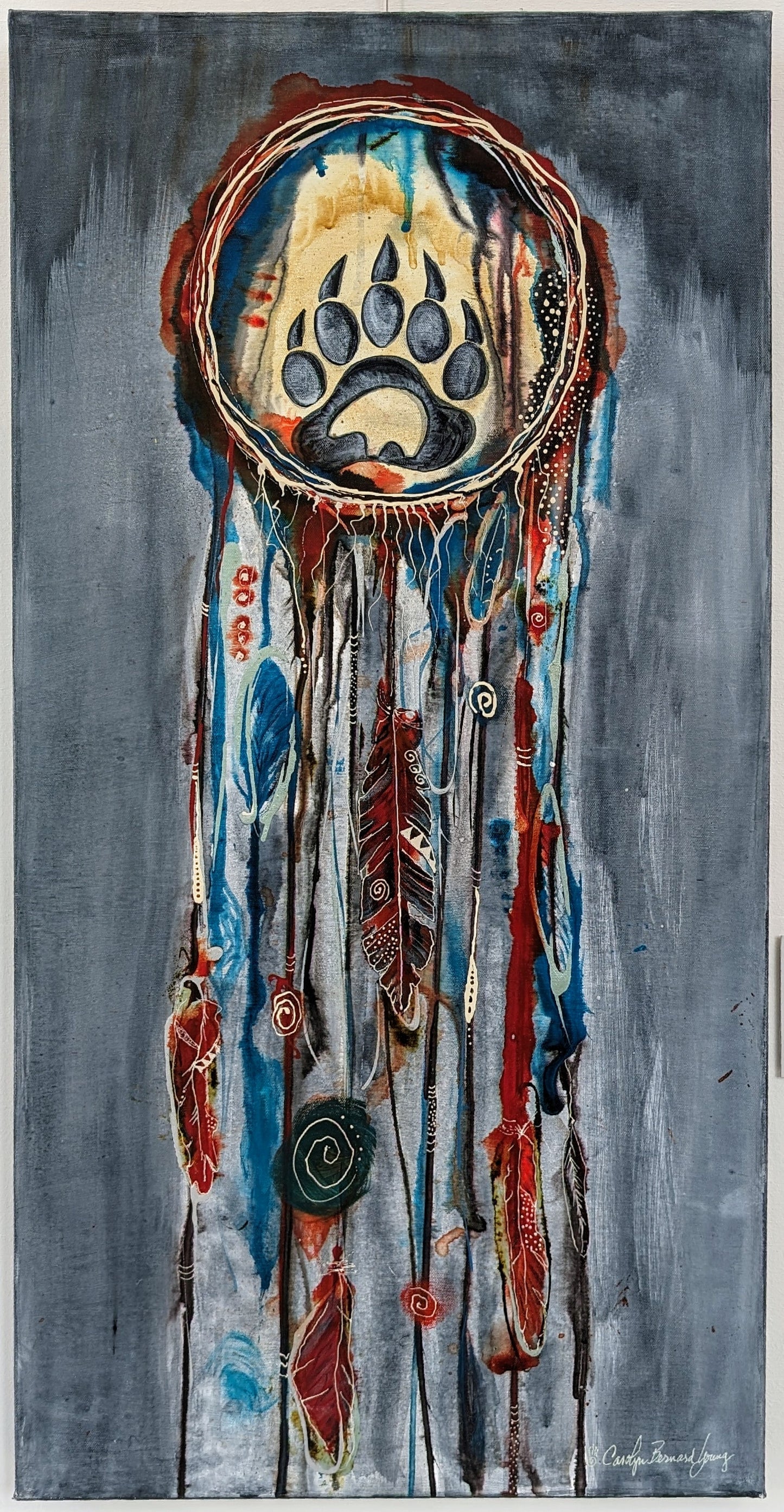 Medicine Shield Series Painting - "Medicine Bear"