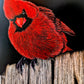 Cardinal on Fence