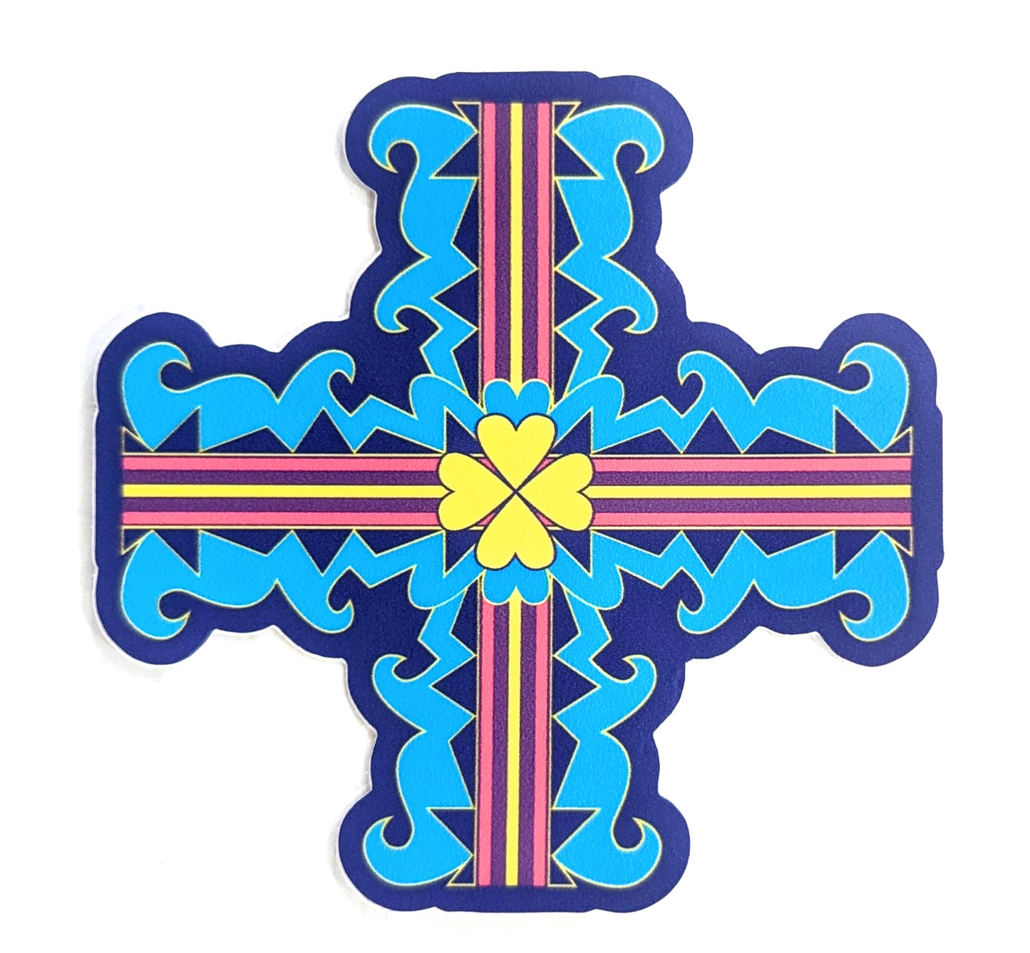 Blue Cross Sticker