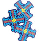Blue Cross Sticker