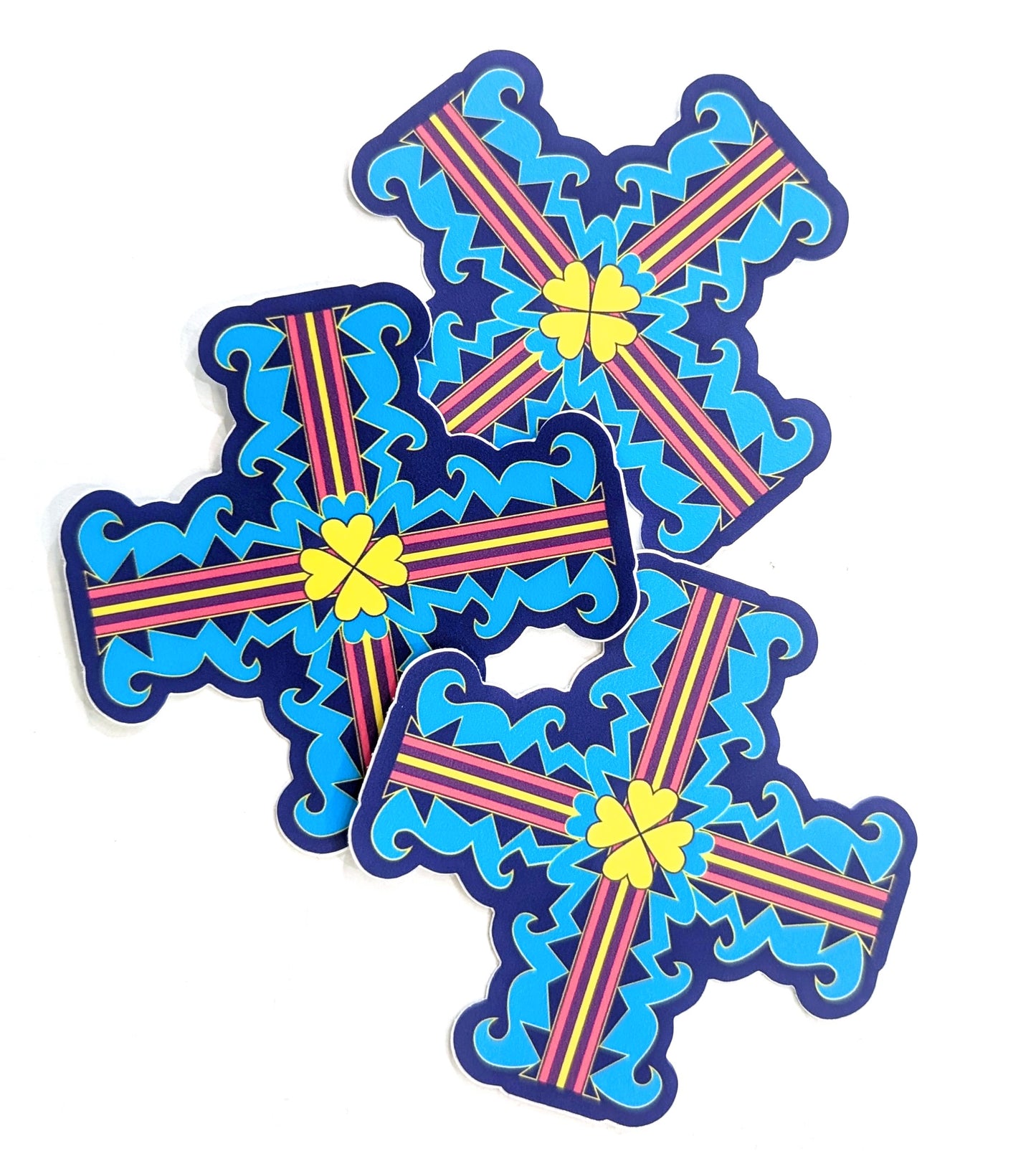 Blue Cross Sticker
