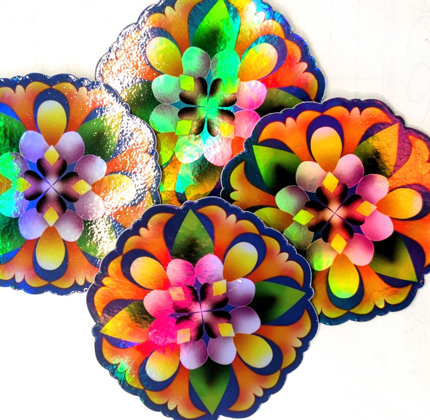 Flower Holographic Sticker