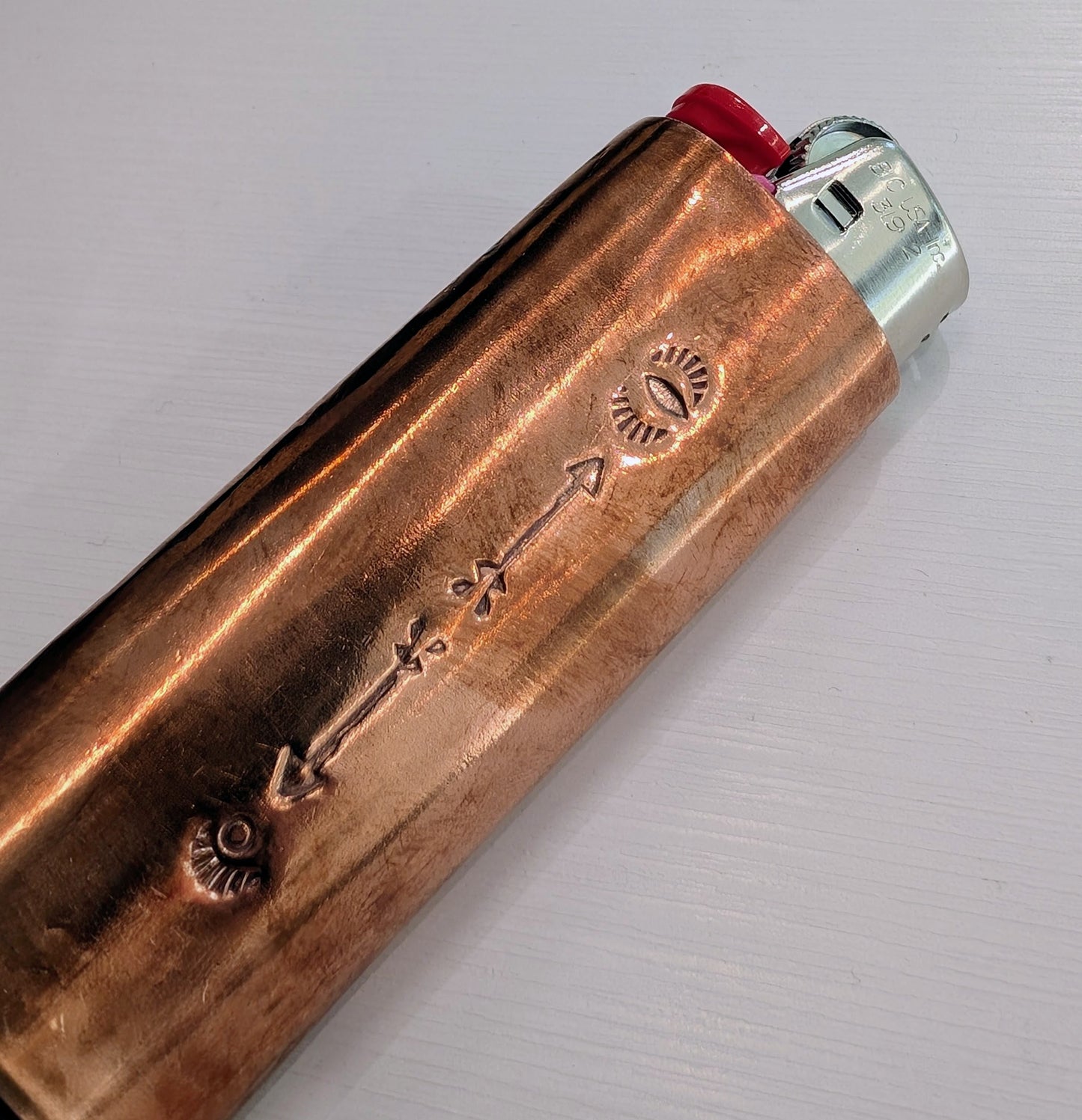 Copper &amp; Turquoise Lighter Cover