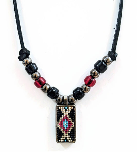 Black & Red Spirit Necklace