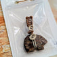 Wire Wrapped Bird's Eye Jasper Zuni Bear Pendant