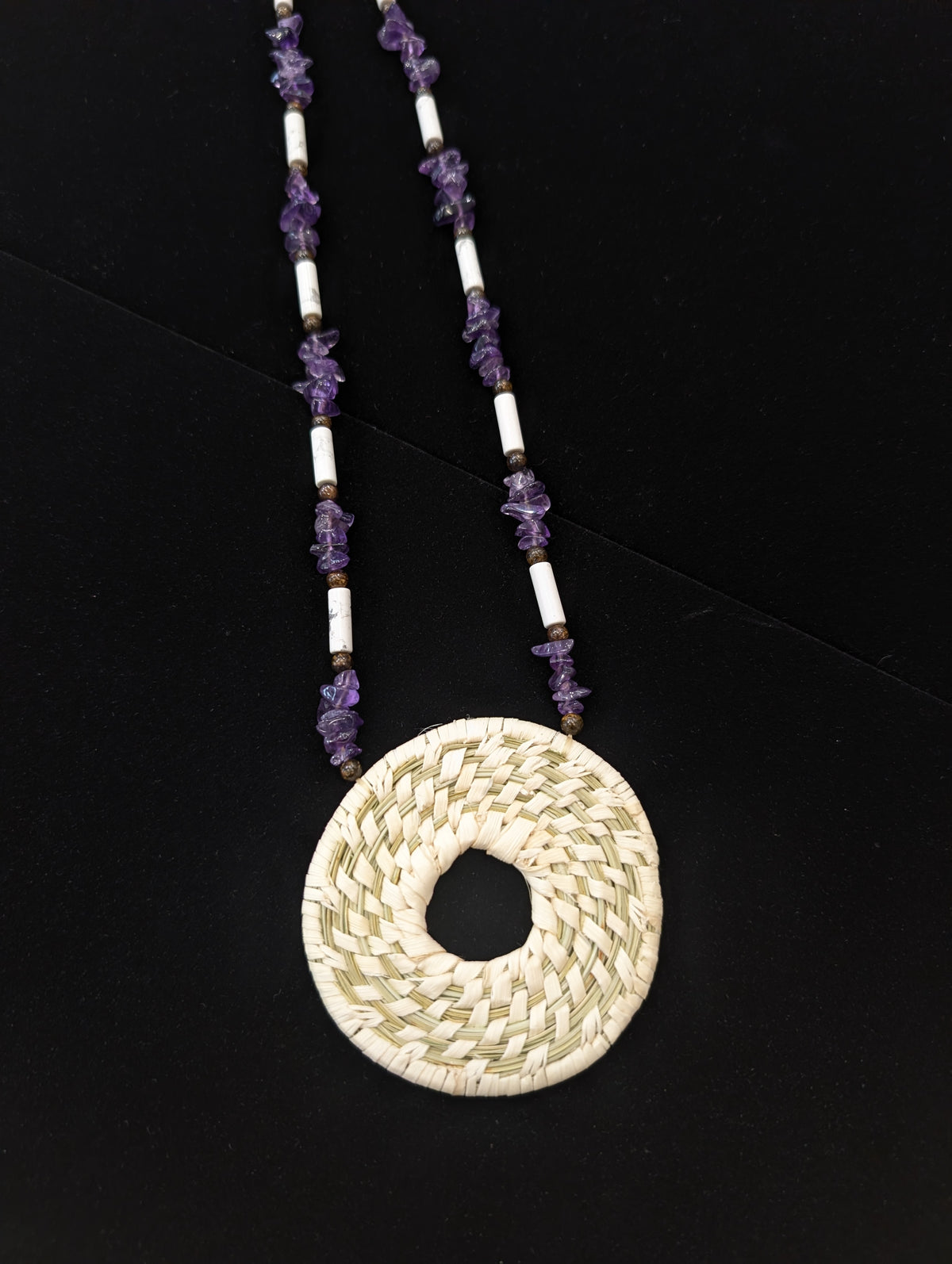 Medicine Wheel Necklace with Amethyst
