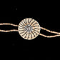 White Horsehair Basket Bracelet
