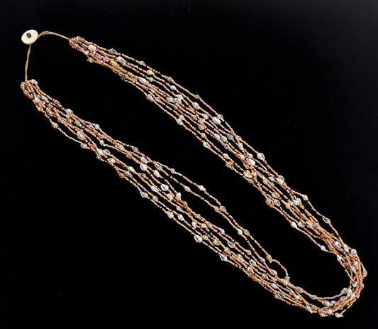 Pink Bead & Shell Necklace