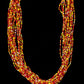 Red & Yellow Beaded Medicine Wheel Necklace