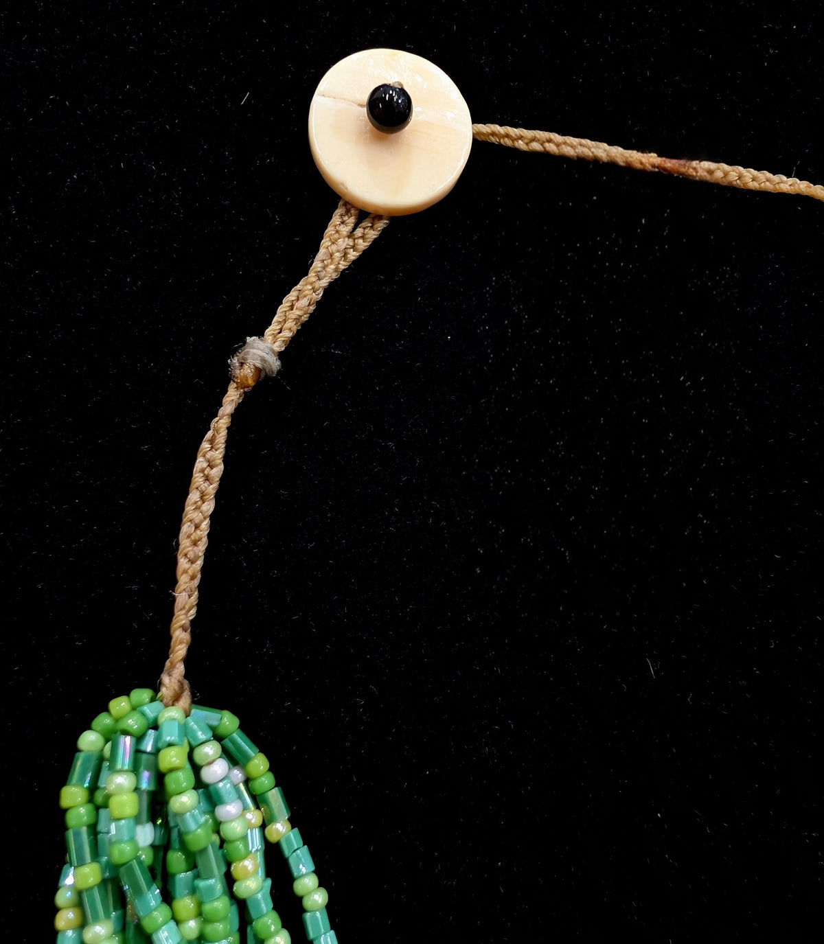Green Multi-Strand Beaded Necklace