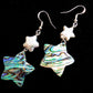 Abalone Shell Star Earrings