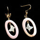 Queen Conch & Mother-of-Pearl Circle Earrings