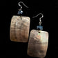 Rectangle Black Lip Shell Earrings