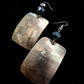 Rectangle Black Lip Shell Earrings